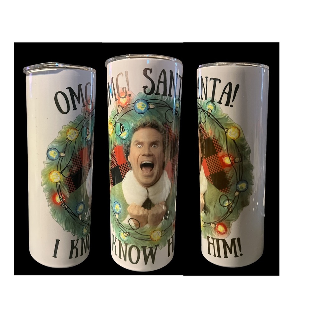 20oz Christmas Themed Tumbler